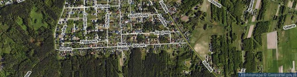 Zdjęcie satelitarne Wiązowa ul.